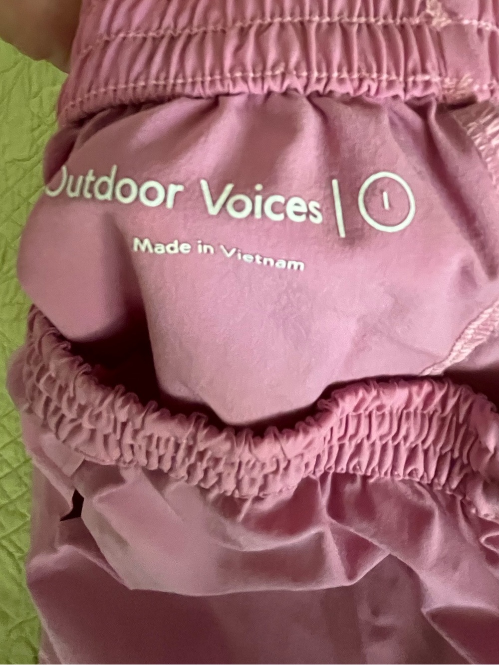 Outdoor Voices RecTrek 3 Drawstring Shorts Pink Large - Picture 7 of 7